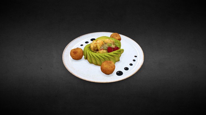 Camarones escondidos en sus rocas 3D Model