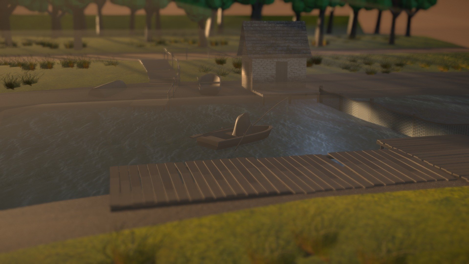 Day4. Morning fishing scene