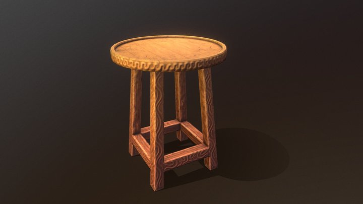 Medieval Chair 3D Model