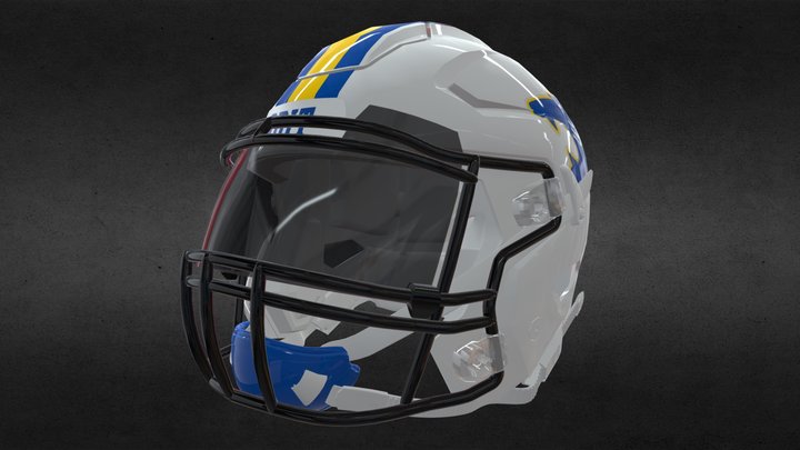 Bethel Football  Helmet Alternative 3D Model