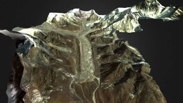 The Khumbu Glacier 3D Model