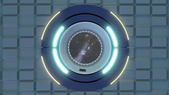 Wall of the spaceship 3D Model
