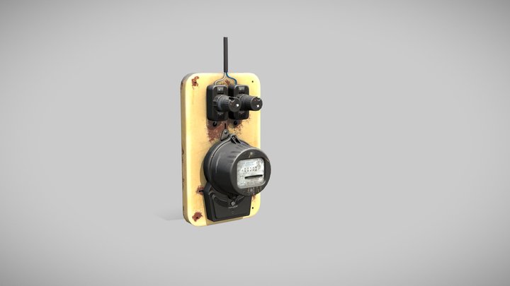 Old USSR ElectricMeter 3D Model