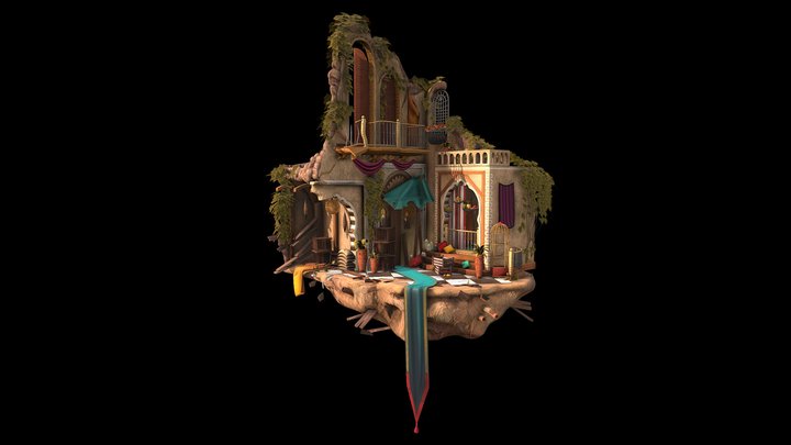 Moroccan market 3D Model