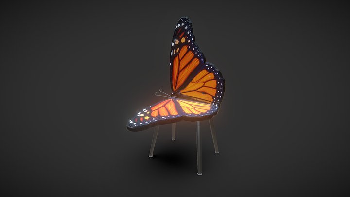 Butterfly Chair 3D Model