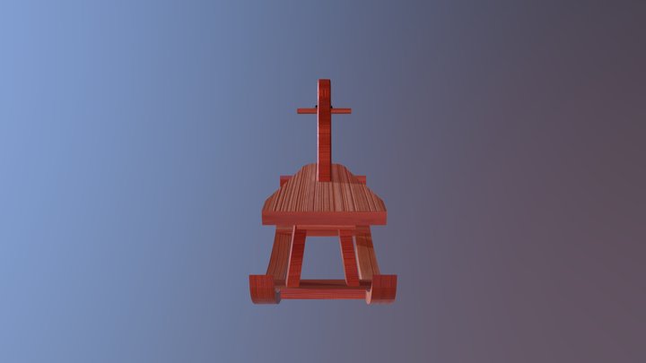 Wood horse 3D Model