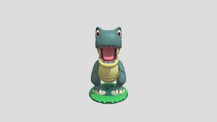 cartoon dinosaur character 3D Model