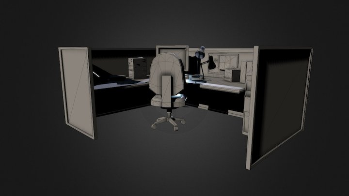 Office Cube 3D Model