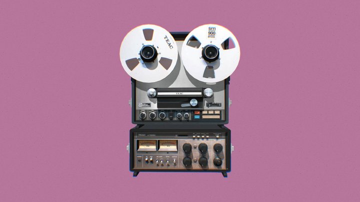 Reel-to-Reel Tape Recorder - Download Free 3D model by YJ_ (@YJ_)