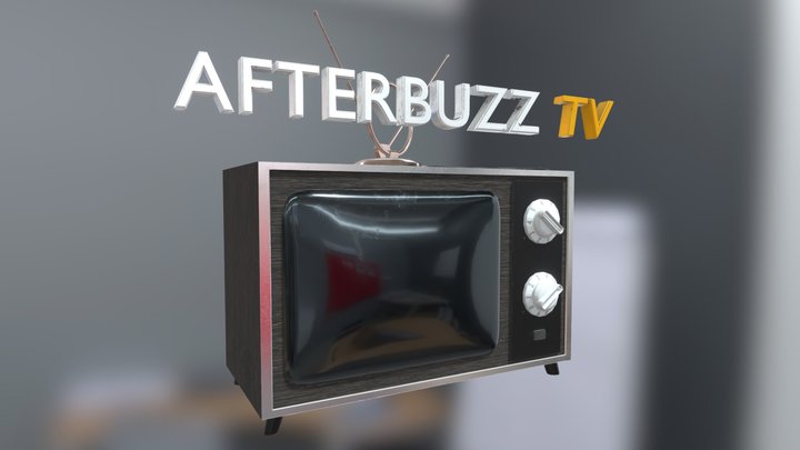 AfterBuzz TV Set 3D Model