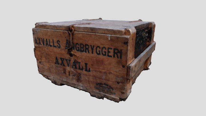 Låda Axvalls ångbryggeri 3D Model