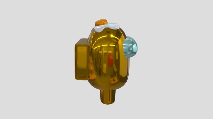 Among us GOLD!! 3D Model