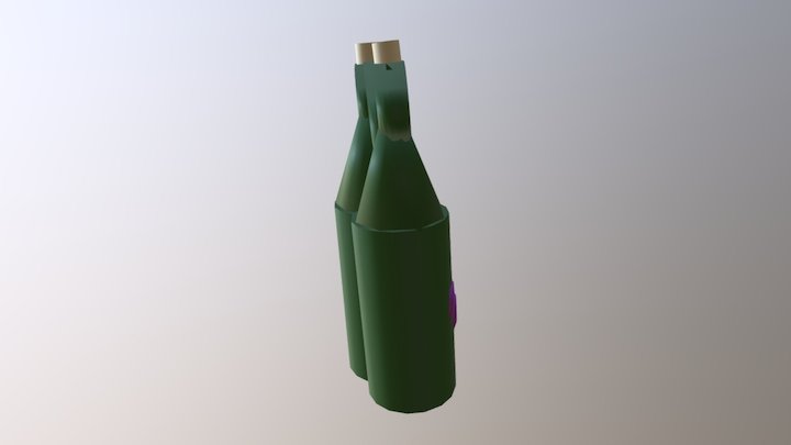 Rose-wine 3D Model