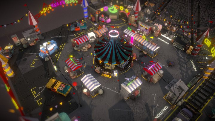 Amusement park 3D Model