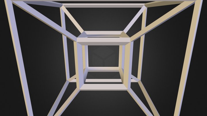 Hypercube 3D Model