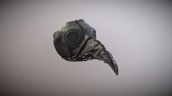Plague Mask B 3D Model