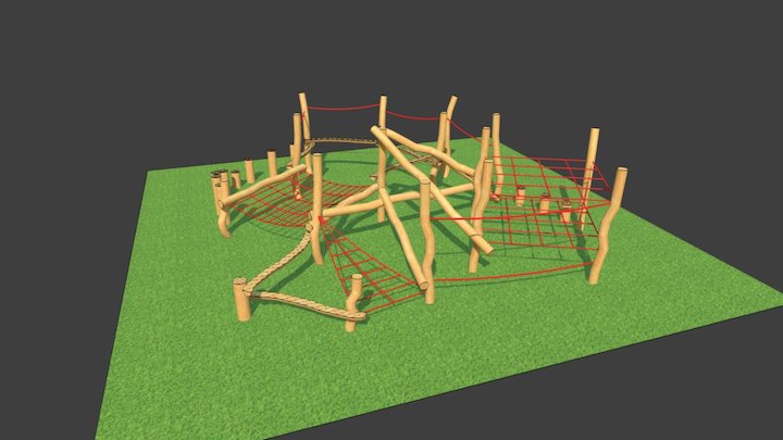 Playground clamber stack 3D Model