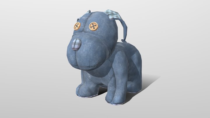 Stuffed Toy Animal: Charles - The Dog 3D Model