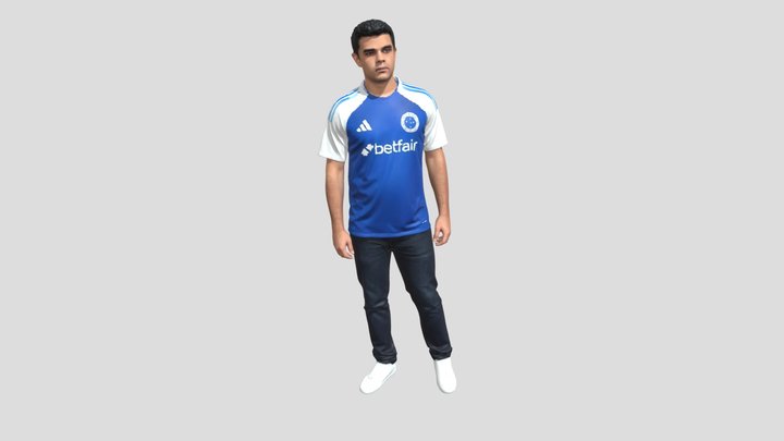 Blue Jersey Portrait