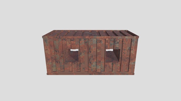 Container With No Doors 3D Model