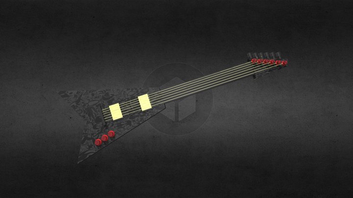 Electric Guitar 3D Model