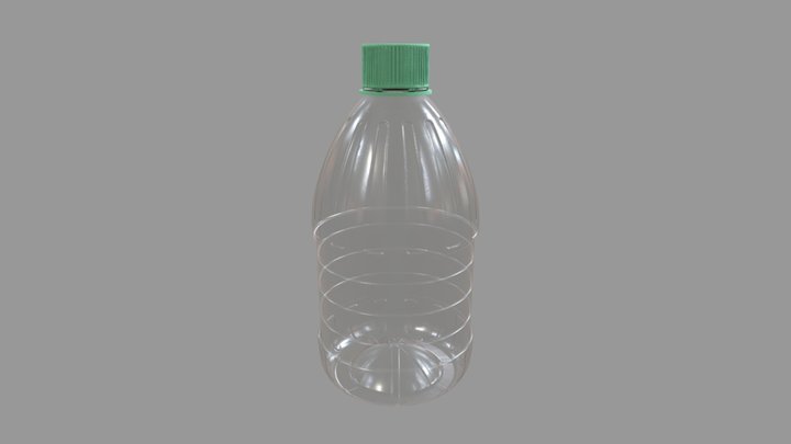 Mapped Bottle Media Resolution – Gratis 3D-model STL