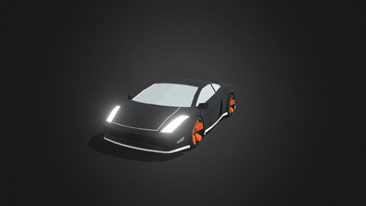 LowPoly Lambo 3D Model