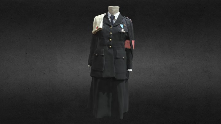 Uniform Polskiego Białego Krzyża 3D Model
