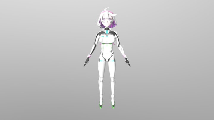 Anime Astronaut 3D Model
