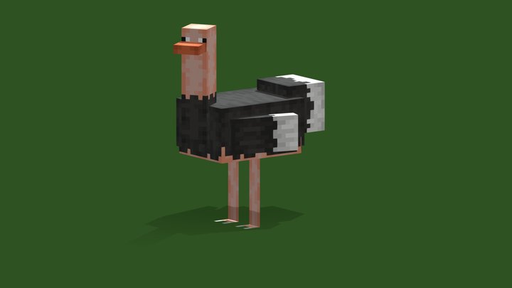 Ostrich 3D Model