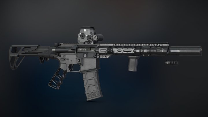 AR-15 3D Model