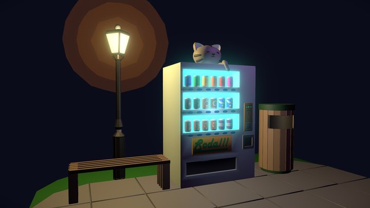 Vending Machine Guardian 3D Model