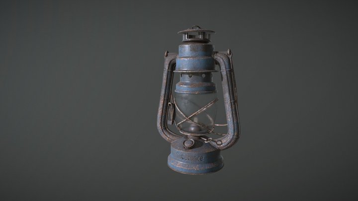 Texture practice on lantern 3D Model