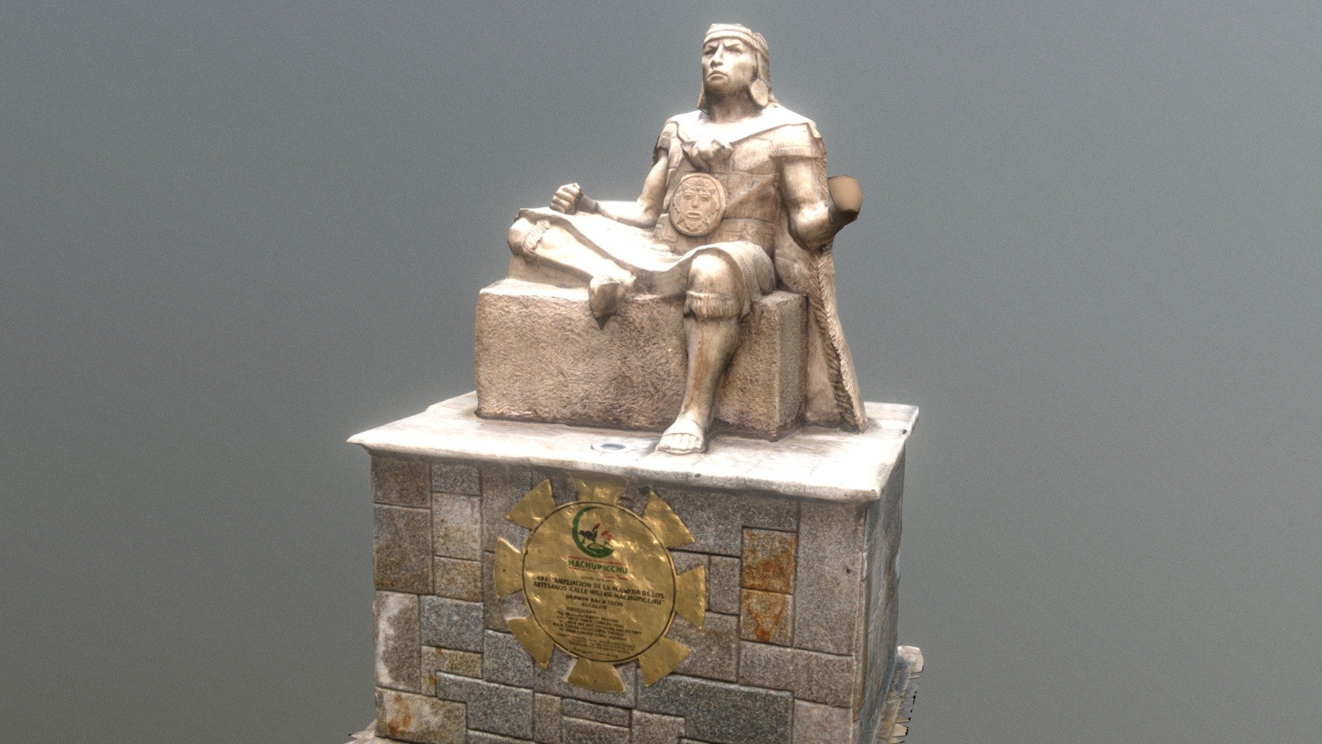 Statue in Machupicchu Pueblo 2019