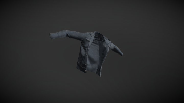 Jeans Jacket 3D Model