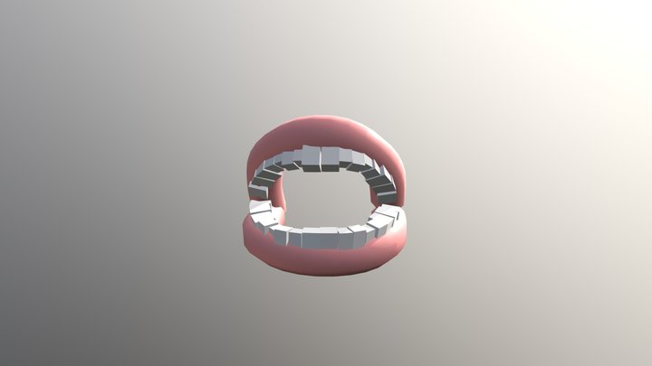 Mouth Model (Labeled in Annotations) 3D Model
