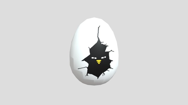angry bird egg 3D Model