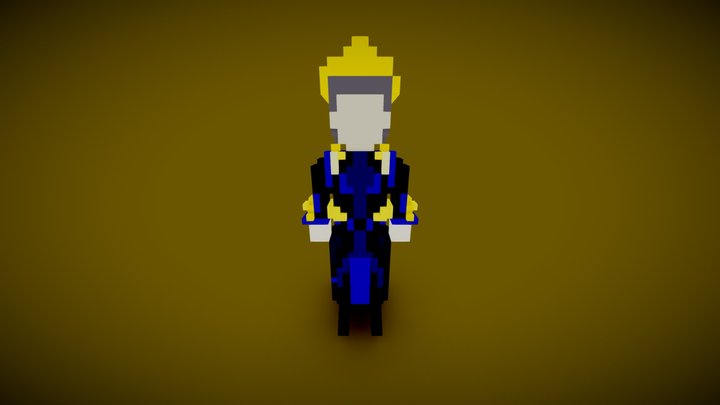 the Voxel King 3D Model