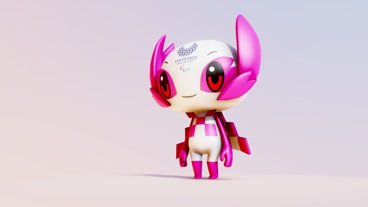 Olympic Tokyo 2020 - Mascots Someity 3D Model