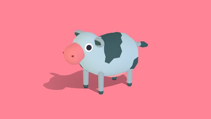 Cow - Quirky Series 3D Model