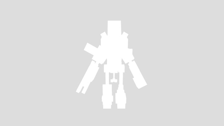 Amalgam Mecha Sonic rigged 3D Model