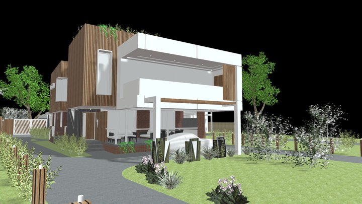 Phillip island Rhyll /Proposed 2 Storey Addition 3D Model