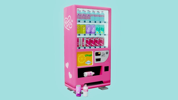 Animal Crossing Vending Machine Painted 3D Model
