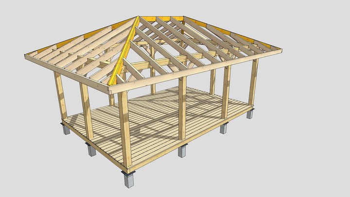 КР-03 Беседка вар3 190725 3D Model