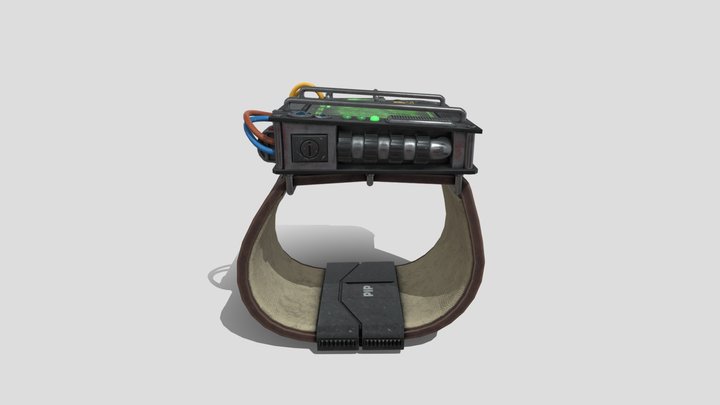 Retro-modernized-pip-boy-editable-screen 3D Model