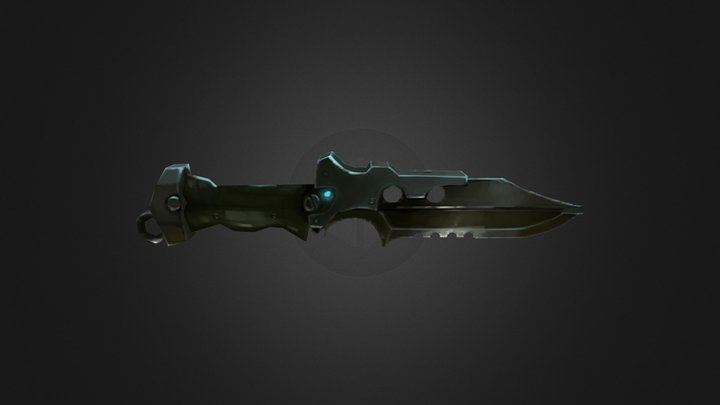 Scifi Dagger 02 3D Model
