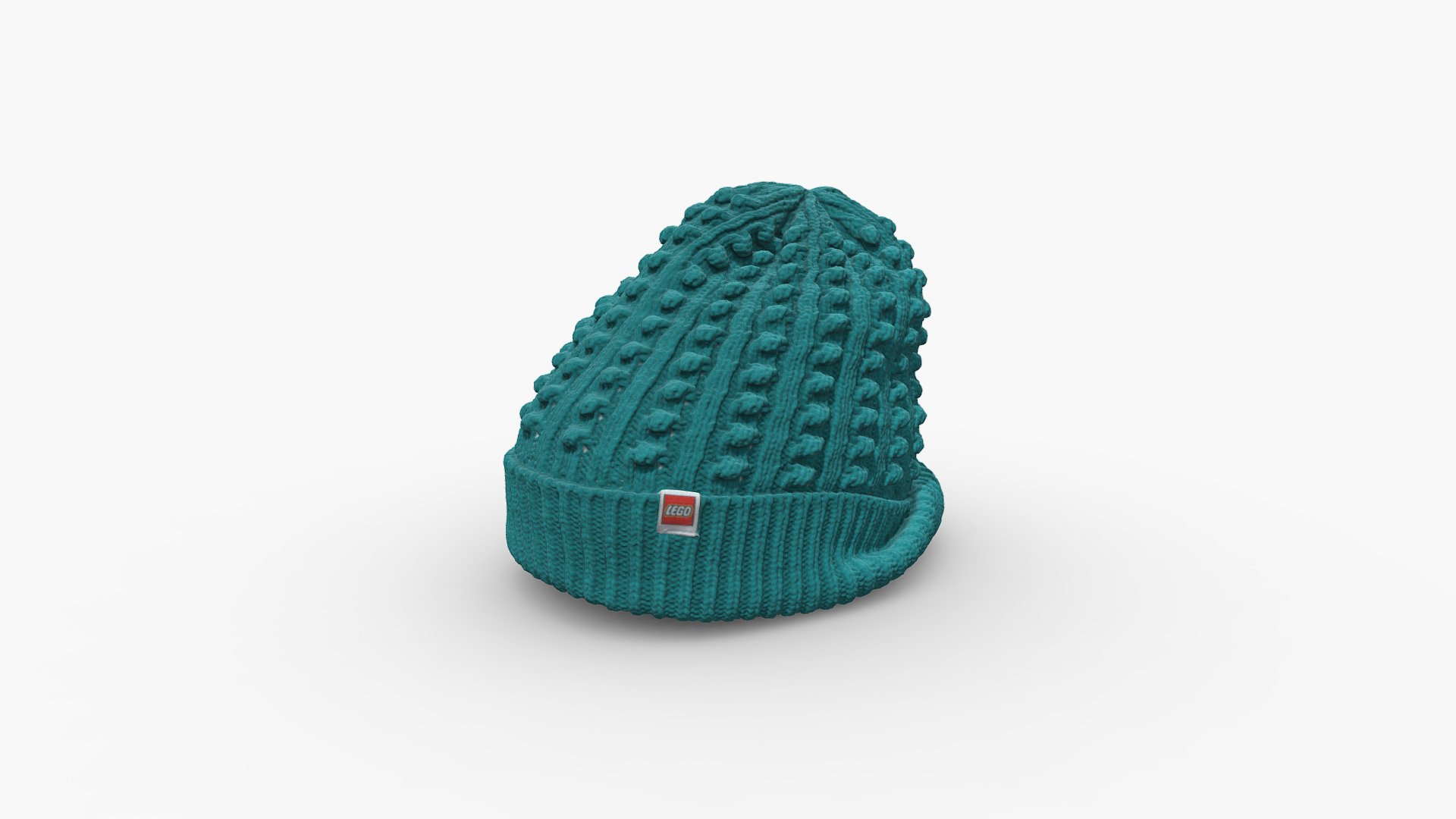 High Poly Blue Beanie