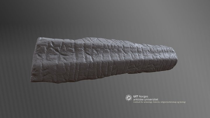 Runestone from Ervik 3D Model