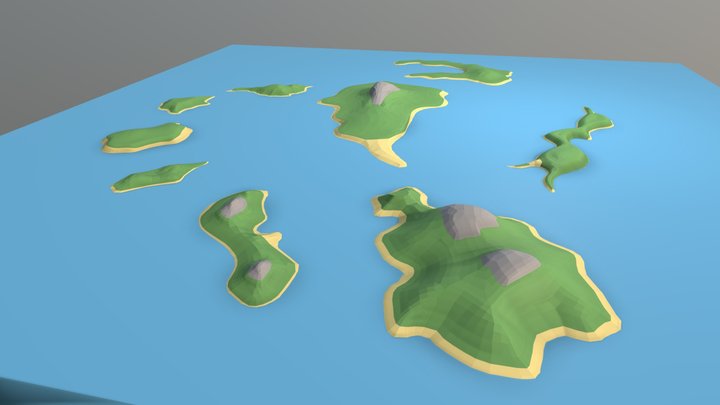 Some Islands 3D Model