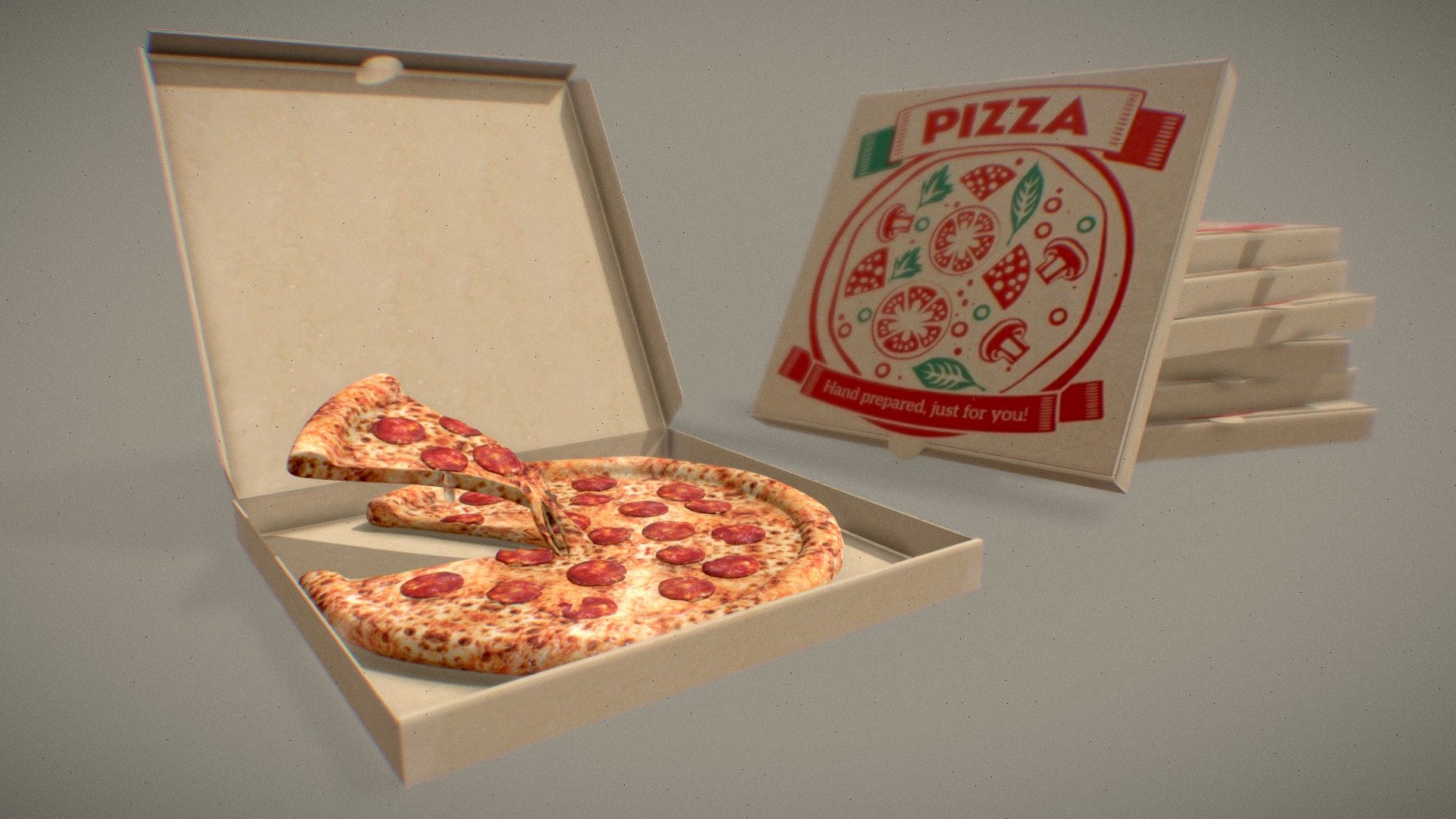 Pizza - Download Free 3D model by Sir Erdees (@sirerdees) [33ed7a1 ...